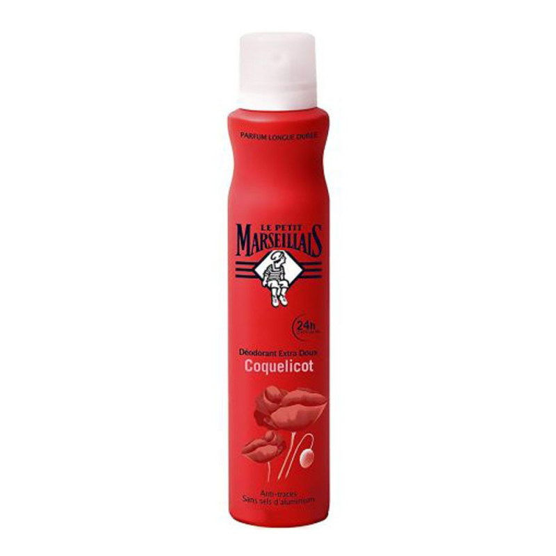 Déodorant Spray Extra Doux Coquelicot Le Petit Marseillais 200ml